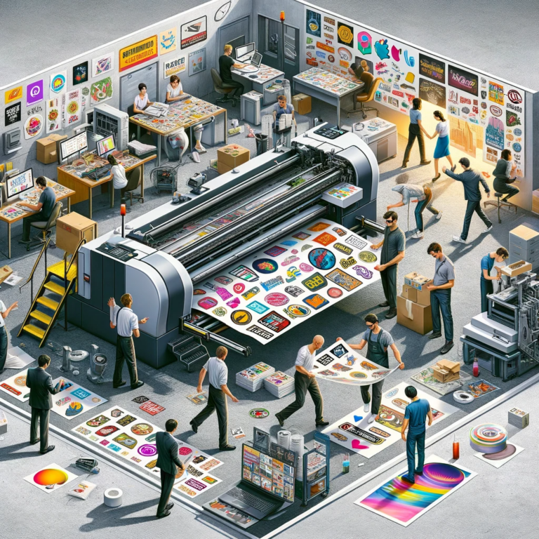 Naklejki można przylepiać zaraz po wydrukowaniu