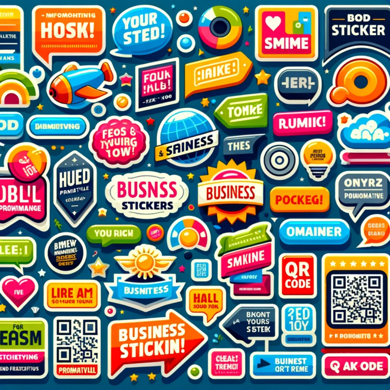 Różne naklejki dla firm