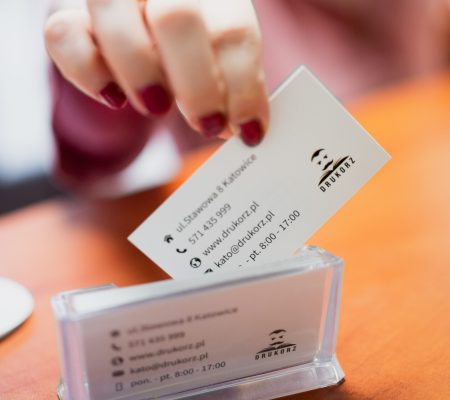 Wizytówki w centrum Katowic